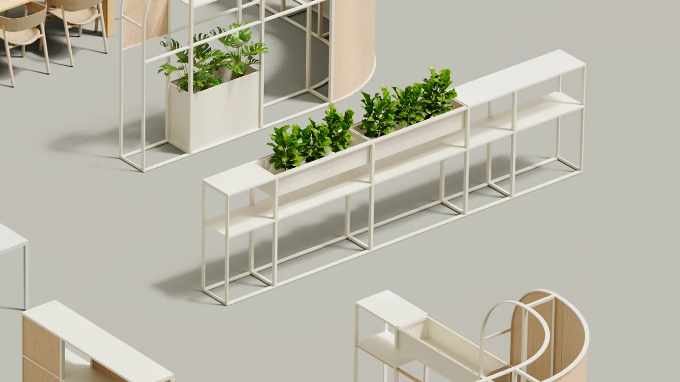 Modular space dividers for flexible and stylish interiors